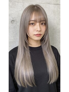 アジールヘア 東上野店(agir hair) 上野で叶う◎透明感グレージュ顔まわりレイヤー韓国 上野/上野駅