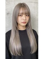 アジールヘア 東上野店(agir hair) 上野で叶う◎透明感グレージュ顔まわりレイヤー韓国 上野/上野駅