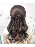 ハーフアップ/ヘアセット/ヘアアレンジ/お呼ばれヘア