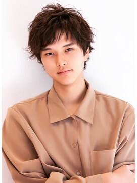 ペレ(pele) 【pele】無造作 マッシュ 黒髪 束感 ニュアンスパーマ ビジカジ