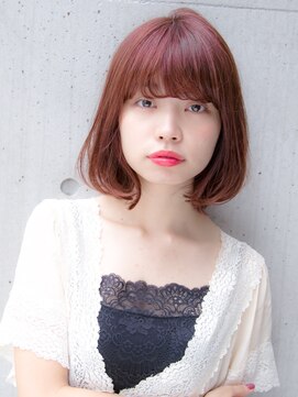 リリアン 青山(relian) ピンクベージュのふんわりボブスタイル☆
