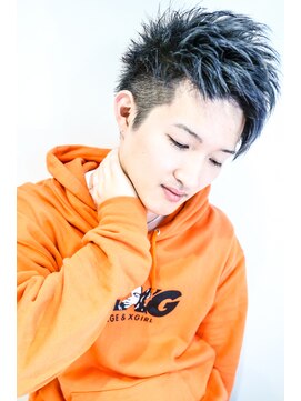 ニューヨークニューヨーク 大久保店(NYNY) ２ブロックショート×ブルーアッシュカラー