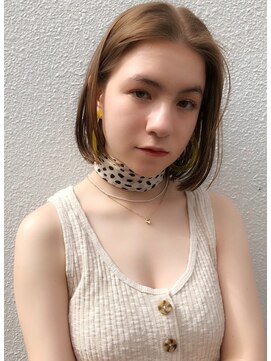 クーエフー(coo et fuu) イエローベージュ×コンパクトBOB 近藤★