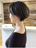 ソフトくびれショート_オリーブカラーハイライトカラー_ba275182