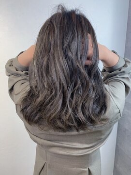 アンダーバーホワイト 堺東店(_WHITE) ベージュグレー,色持ち１ヶ月,３Dハイライト１回