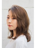 サロンド アクトレス 恵比寿店(salon de actress)&nbsp;セクシーミディ　ニュアンスカラー　ベージュ