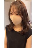 お客様スタイル☆大人の韓国風レイヤーミディ