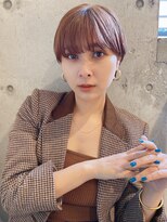 ルービック 和歌山(Rubik's)&nbsp;マッシュショートボブ/フェザーバング/オレンジブラウン