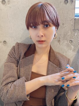 ルービック 和歌山(Rubik's) マッシュショートボブ/フェザーバング/オレンジブラウン