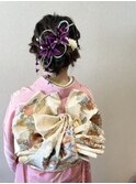 編み込みスタイル