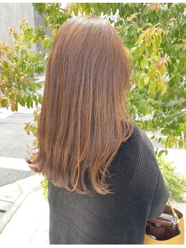 マノハル(MANOHARU) ワンカール重め　キャラメルベージュ　オレンジベージュ