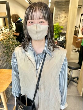 サンド 表参道(sand) 10代20代30代インナーカラーグレージュ