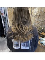 レヴォ(LeVO) バレイヤージュミルクティーグレージュ