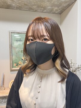 ガルボヘアー 名古屋栄店(garbo hair) #インナーカラー#ベージュ#ブラウン#10代#20代#名古屋