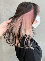 ロンドワン 三宮元町(Lond one)&nbsp;ハイトーン×黒髪★ブリーチ/イヤリングカラー/インナーカラー