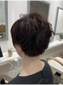 くせ毛ショートヘア