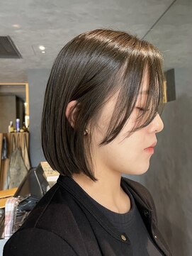 ソソ 与野(So/So) ボブ/オリーブベージュ/カーテンバング