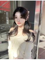 エル バイ ホーム(L by HOME)&nbsp;おくれ毛 レイヤーカット ハーフアップアレンジ