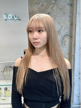 ソル 栄矢場町(SOL) 切りっぱなしボブ/美髪/ピンクブラウン[栄駅/矢場町駅]