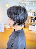【morio成増 セリザワ】ショートボブ　ゆるふわパーマ