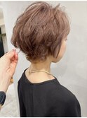 【LatelierContent Yumi】ピンクベージュのショートレイヤー