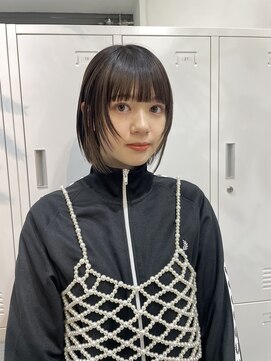メゾンアクア 表参道(Maison ACQUA) ◎切りっぱなしボブ縮毛矯正ミニボブストレートパーマ
