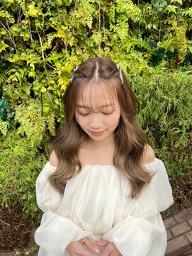 ウノプリール 茶屋町店(unopulir) まろみベージュの巻き髪