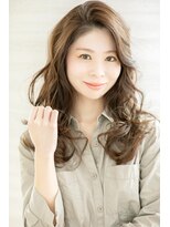 松本平太郎美容室 銀座本店 イノアカラー×ロング巻き髪/30代40代50代60代