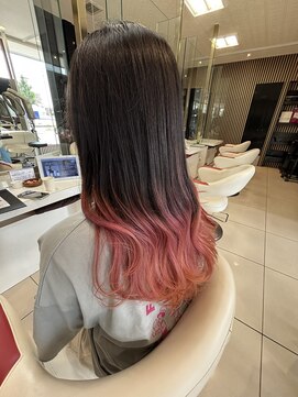 アース 鈴鹿店(HAIR&MAKE EARTH) デザインカラーピンク