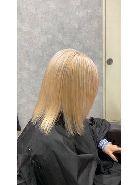 シールドヘアー 沖縄 新都心(C'LD Hair) 抜きっぱなしブロンド/那覇美容室#おもろまち美容室