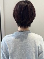 【MINX】くびれヘアアプリコットオレンジハイライトカラー_銀座