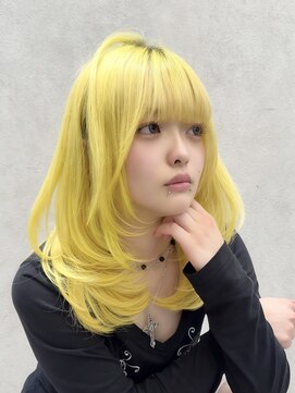 ロンド レア 天神大名店(Lond Le’a) イヤリングカラー/外ハネボブ /縮毛矯正/レイヤーボブ/艶髪