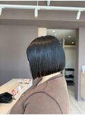 ボブ×縮毛矯正