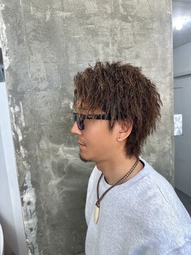 キング 楠葉店(K!ng) 波巻きツイストスパイラルパーマ/フェザーパーマ/眉毛/メンズ
