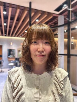 ニコ(NICO) デザインカラー柔らかミディアムパーマ1109