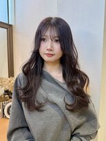 ロンドアベニール 北千住(Lond avenir)&nbsp;オリーブグレー/韓国風巻き/レイヤーカット/髪質改善/縮毛矯正