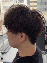 ゴート(GOATO)&nbsp;シャドウパーマ ラウンドマッシュ 鹿児島メンズ