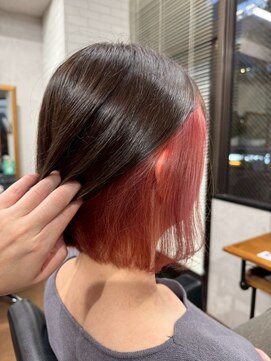 ビス フルール 日暮里店(Vis fleur) ボブヘア/インナーカラー/ピンクカラー