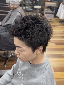 イエローコーン 金沢文庫店(YELLOW CORN) スパイキーパーマ/スパイキーショート/メンズショート/短髪