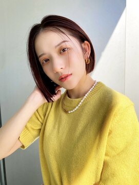 ファースト 仙台店(first) 仙台/ 透明感カラー/大人ボブ/顔周りカット/艶髪