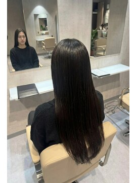 エンブレス(EnBlesS) ロング レイヤーカット 顔周り ベージュブラウン 前髪 10代20代