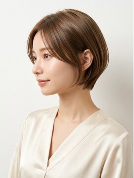 バーシャミ 博多(Baciami) 【小顔効果×透明感】横顔美人を叶える、大人の丸みショートボブ