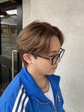 ハイプ 木更津(HYPE) 【センターパート】ミルクティベージュ/フェザーパーマ