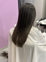 サロンティティ(salon titi) バレイヤージュ×グレージュカラー