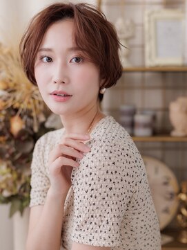 カバーヘア ブリス 北浦和(COVER HAIR bliss) ピンクメッシュブリーチなし小顔ショートボブウルフパーマ30代c8
