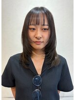 ル ジャルダン 戸塚店(le jardin)&nbsp;顔まわりレイヤーで叶う艶ストレートミディアム