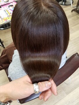 ルーミールーム(RoomieRoom) ツヤ髪ミディ/髪質改善/夏カラーダークグレージュ/20代30代髪型