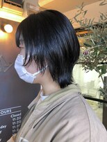 アル(AL)&nbsp;【AL】小栗春花　ショートウルフ × グレーブラック