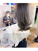 シークレットハイライト×新色スカイブルートレンドhair