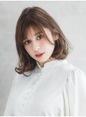 愛され#前髪#フェイスレイヤー#マロンベージュ#Aラインボブ